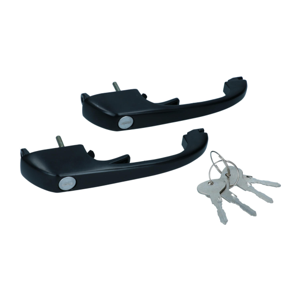 SET Türgriff mit Schlüssel schwarz links rechts VW Bus T3 Benziner Diesel Transporter 251837205 gleichschließend Zylinder